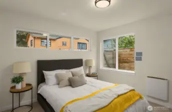 A flexible bedroom space welcomes imagination. Whether you envision a guest suite, art studio, or a quiet home office with a view.