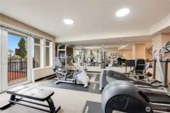 A full gym located on the 6th floor.