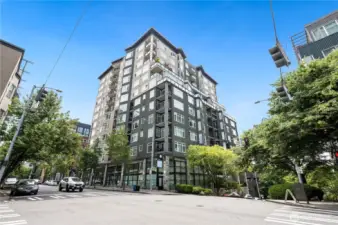 The Vine Condominium, a 6 and 12 story luxury building in the heart of Belltown.