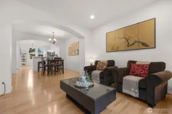 Spacious open-concept layout creates a welcoming, connected main floor that feels airy, functional, and perfect for modern living.