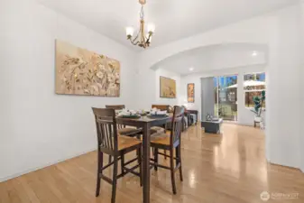 Dining space that blends seamlessly with the main living area, ideal for weeknight dinners or hosting friends without missing a moment.