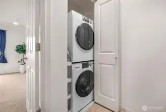 Convenient laundry space upstairs, right where you need it most for practical, stress-free living.