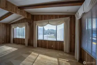 Living Room.  Double windows through out home,