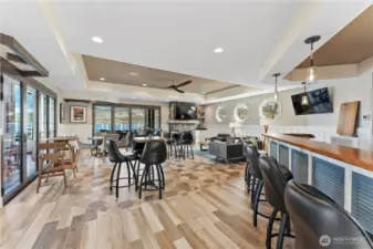 Bar area, facilities can. be reserved for a fee.