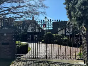 Enjoy the beautiful grounds of their double lot, as well as benefitting from extra security.