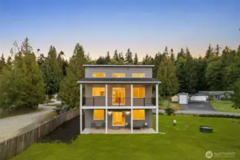 Covered big deck & patio area.