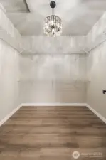 Huge walk-in closet.