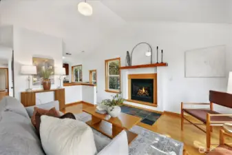 An open-ish floorplan gives just enough separation so you can leave the dinner mess in the kitchen and relax on the couch without seeing it!