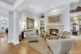 Sitting/living room  rivals any high -end hotel lobby