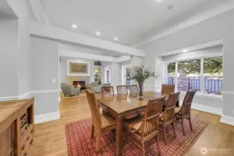 Located across from living room making entertaining a breeze