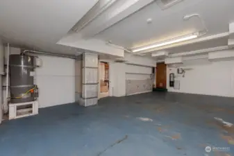 3-car garage, two storage rooms