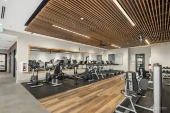 State of the art fitness room