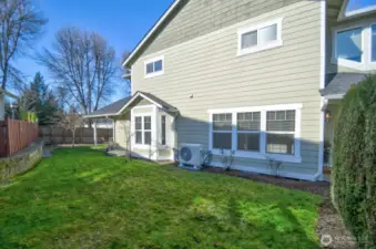 Spacious, private yard!