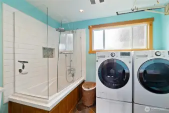 Lower-level FULL Bath/laundry