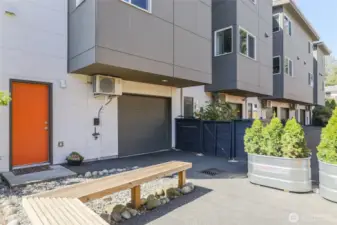 Private fenced in patio awaits...