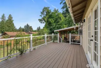 Spacious Back Deck