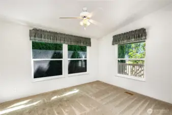 Separate dining space conveniently located just off the kitchen.