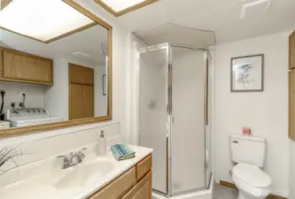 Main Floor 3/4 Bath and Laundry Room