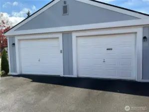 Garages for the two unit