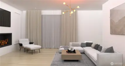 With three generous stories of living space, this home offers versatility for modern lifestyles. *Interior Rendering*