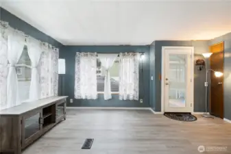 Spacious living area - all new windows