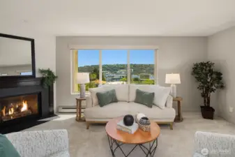 Living room with amazing 270° view