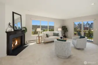 Living room with amazing 270° view