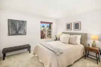 Spacious primary bedroom