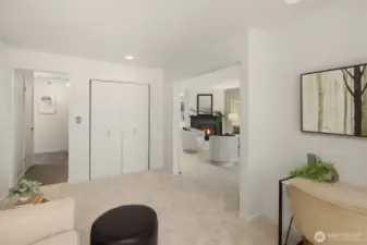 Third bedroom / flex room opens to the living room