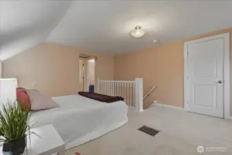 Bedroom on 2nd level, walk-in closet