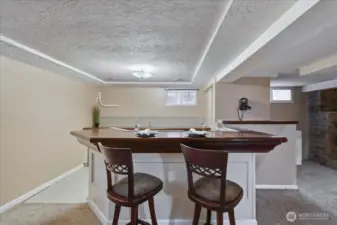 Basement Kitchenette w/ eat bar