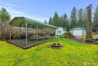 Covered RV Parking or space to enjoy outdoors