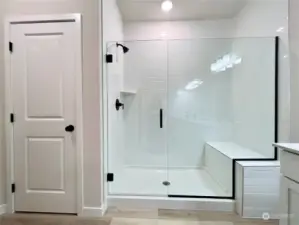 Primary Bath - Shower & Linen Closet