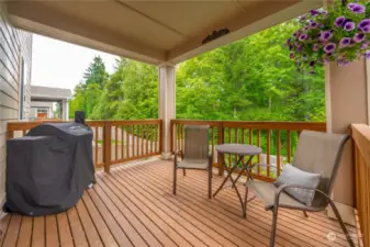 Enjoy morning coffee & summer BBQs this amazing covered deck