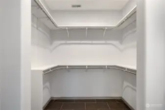 Primary walk in closet