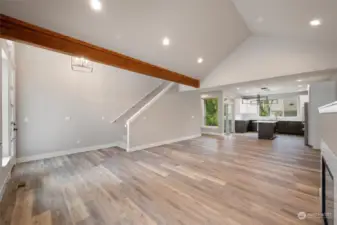 Living Room with Stairway access to the 2nd Story.