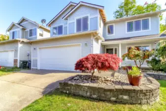 Front of the home, with lots