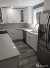Check out the new Kitchen with gorgeous counters.