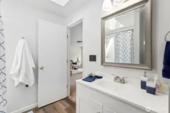 Main bathroom. Lovely and updated.
