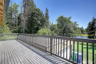 View from Back Deck of Lake