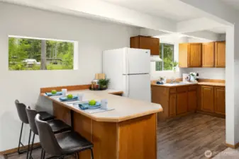 Breakfast Bar - Range is Provided but Not Pictured