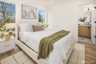 Photo from model home of similar floor plan