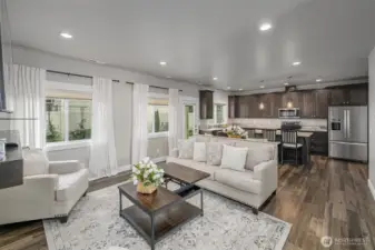 Kitchen and Living Room