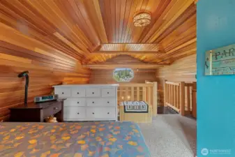 Relax and enjoy the cabin feel.