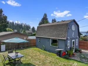 Lovely garden area with privacy fencing.