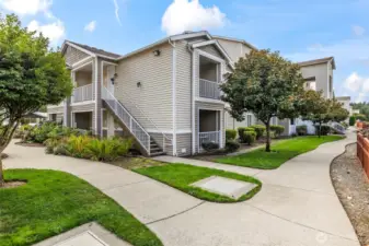 Your home is an upper end unit with territorial views from your porch and balcony