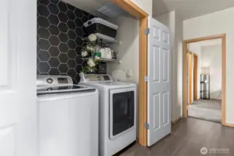 Rare to see a full size washer and dryer in a condominium - and this pair stays for you!