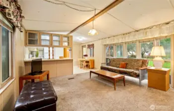 Living Room has Bay Window