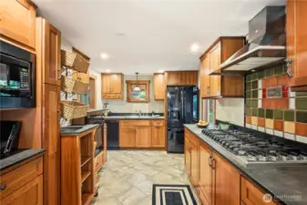 Cabinet trim is from the old Seattle opera house