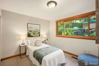 One of the four bedrooms/office